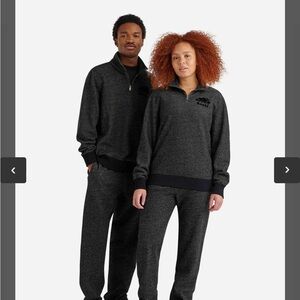 Roots Organic Original Half Zip Stein size small